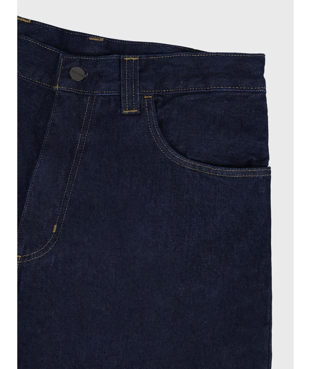 CARHARTT WIP Темно-синие хлопковые джинсы, фото 3