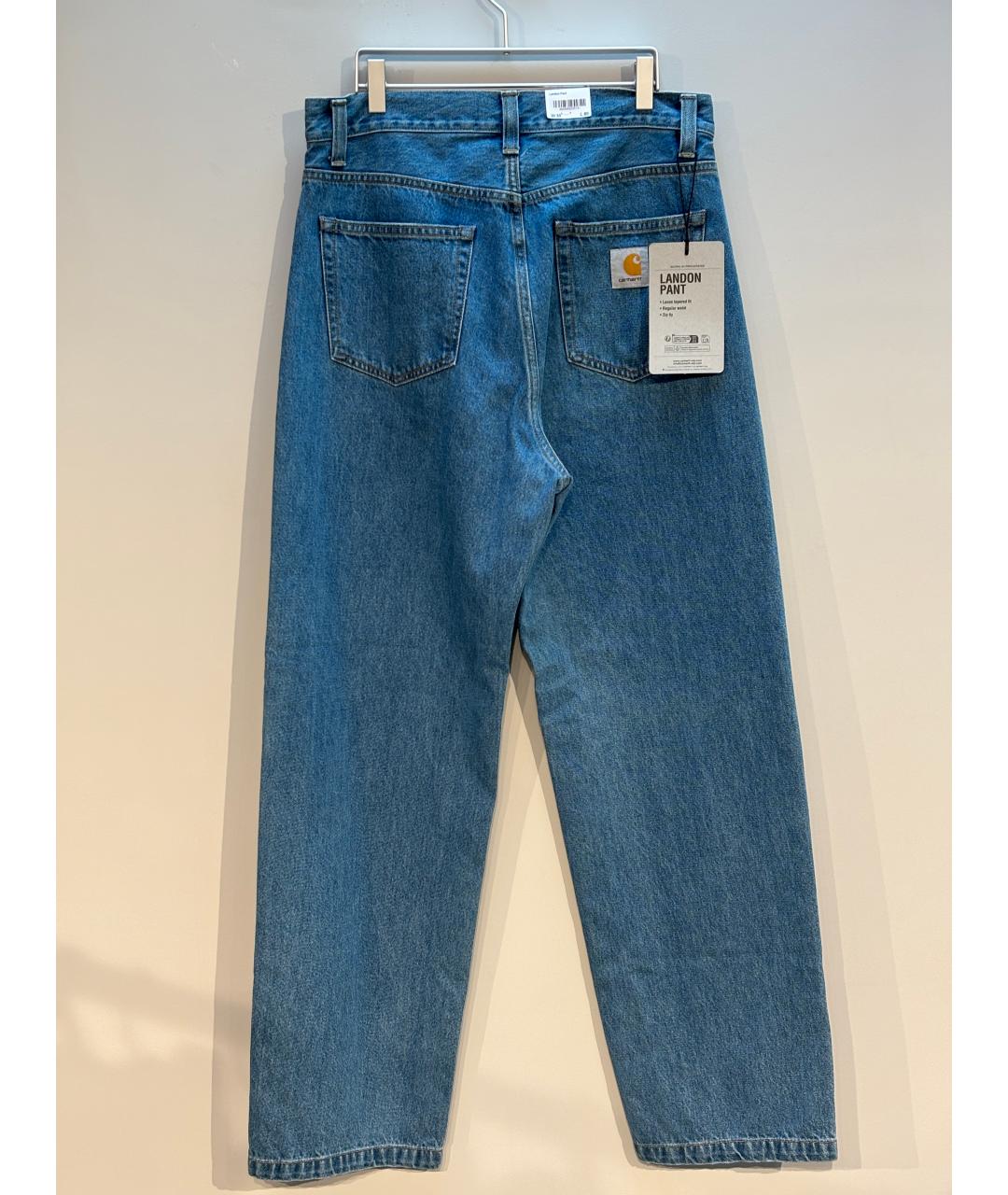 CARHARTT WIP Голубые хлопковые джинсы, фото 5