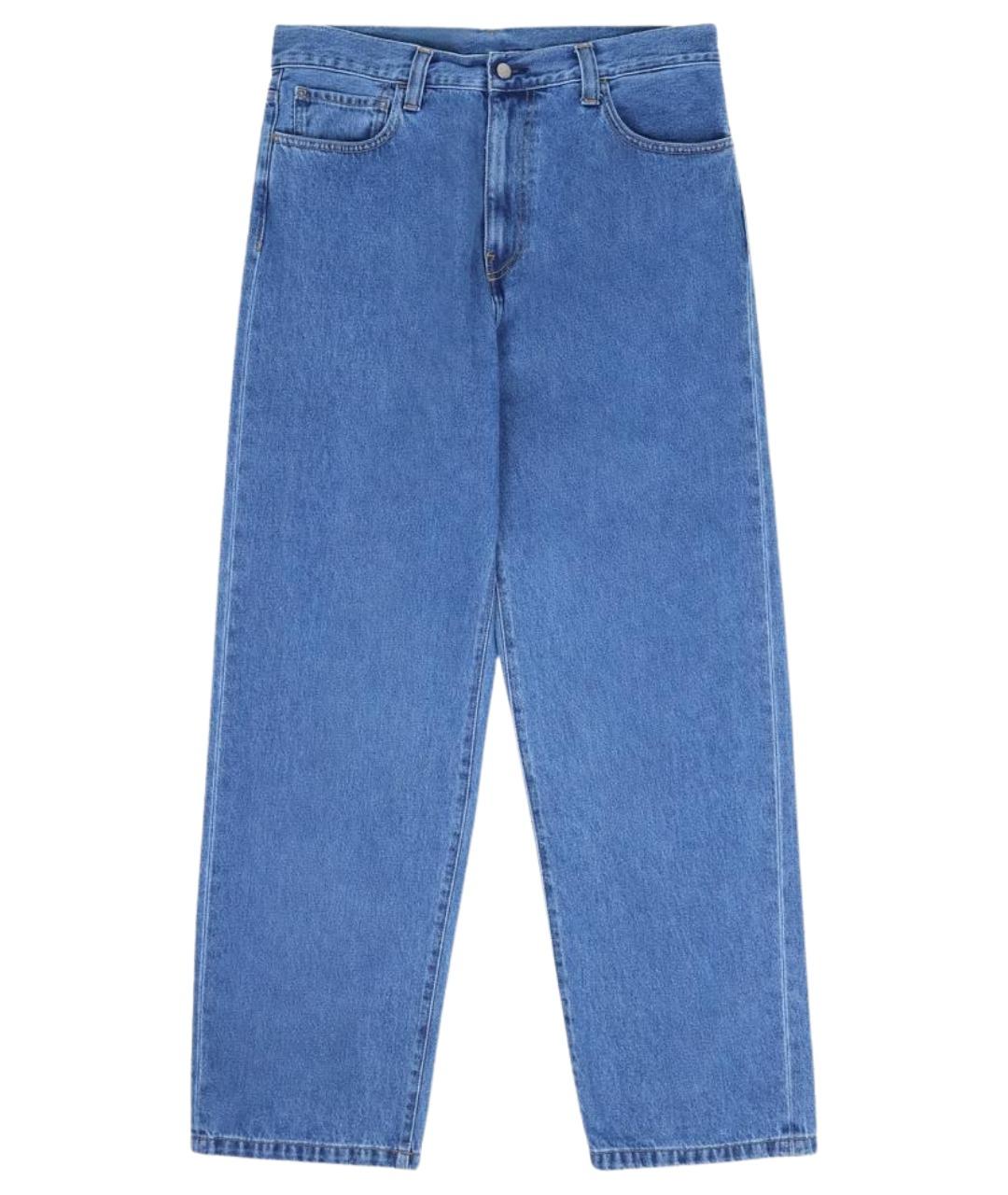 CARHARTT WIP Голубые хлопковые джинсы, фото 1