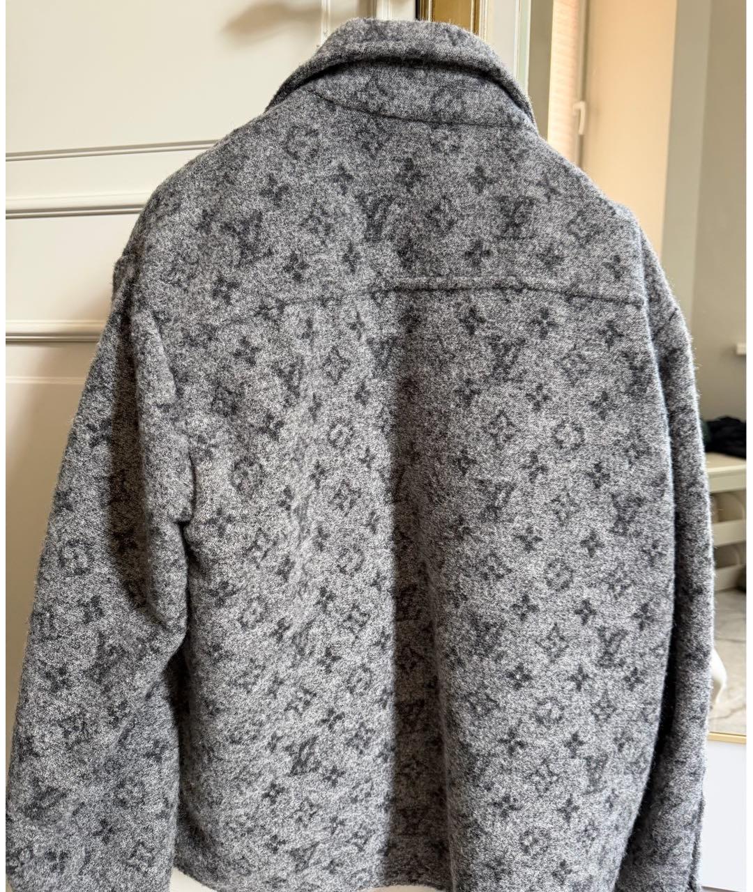 LOUIS VUITTON Антрацитовая кашемировая куртка, фото 2