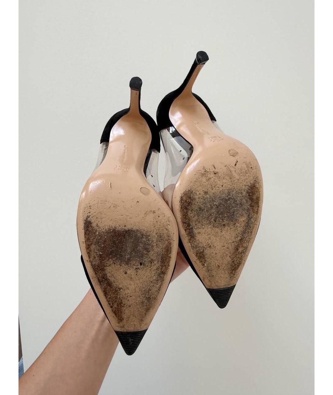 GIANVITO ROSSI Черные замшевые туфли, фото 8
