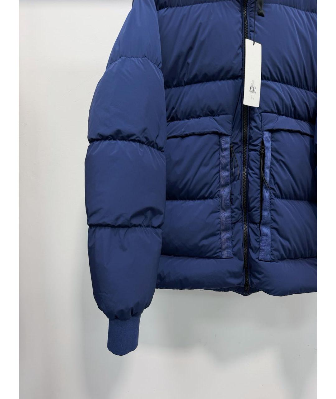 CP COMPANY Синий нейлоновый пуховик, фото 3