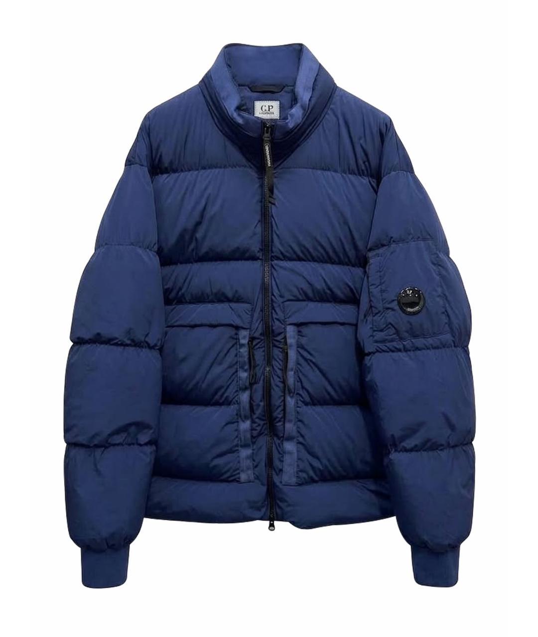 CP COMPANY Синий нейлоновый пуховик, фото 1