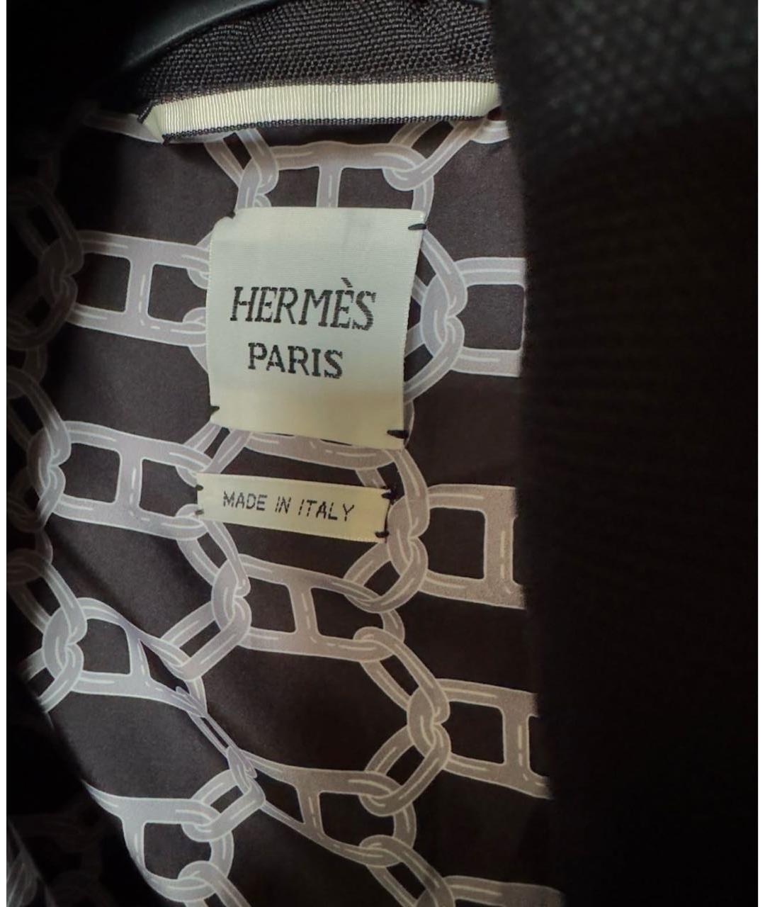 HERMES Черная полиамидовая куртка, фото 3
