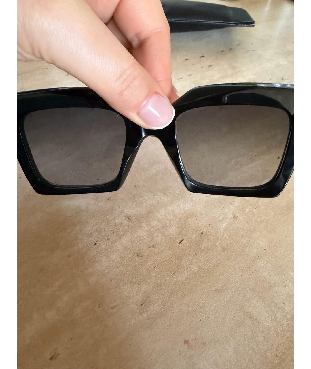 CELINE Черные пластиковые солнцезащитные очки, фото 4