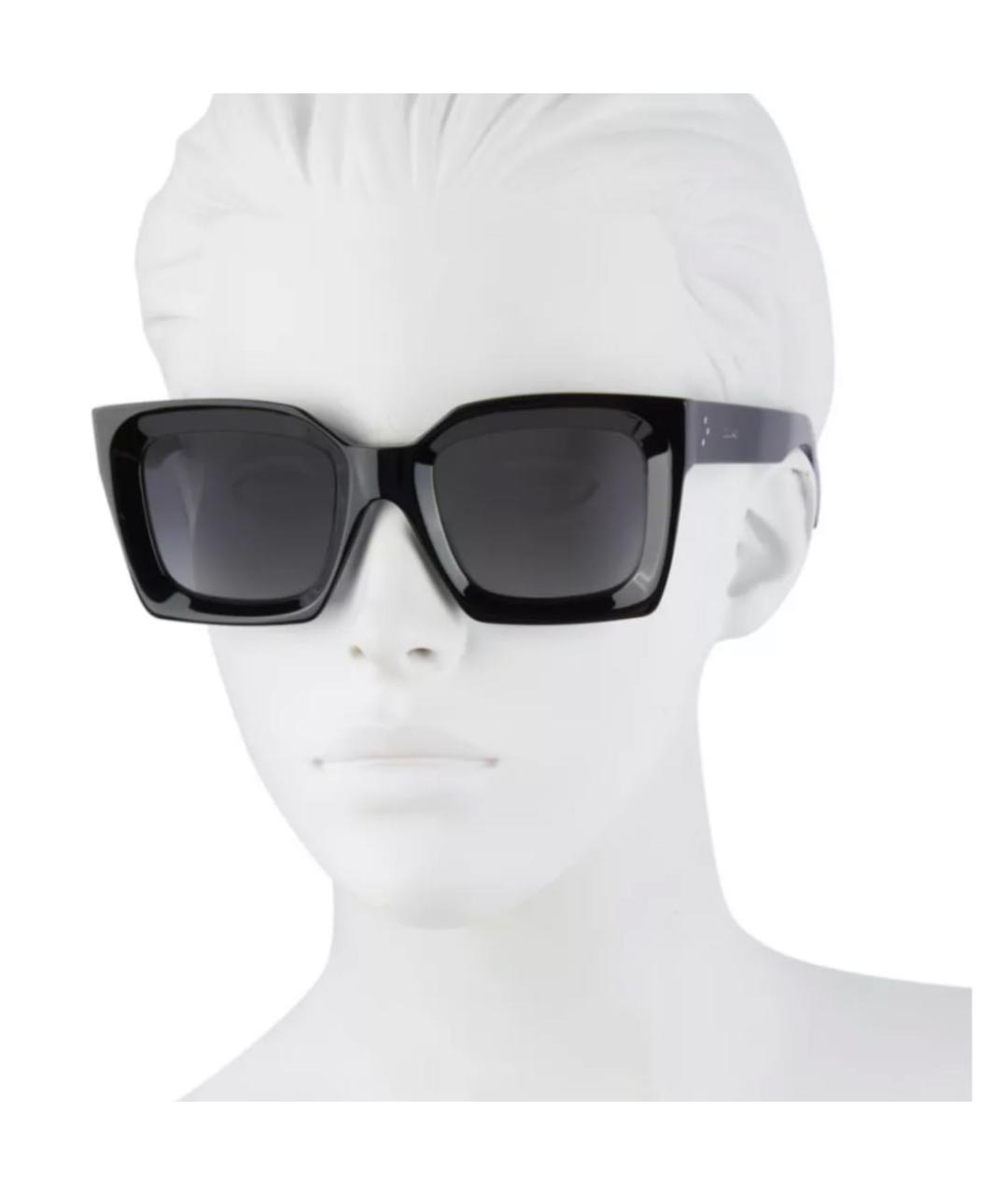 CELINE Черные пластиковые солнцезащитные очки, фото 3