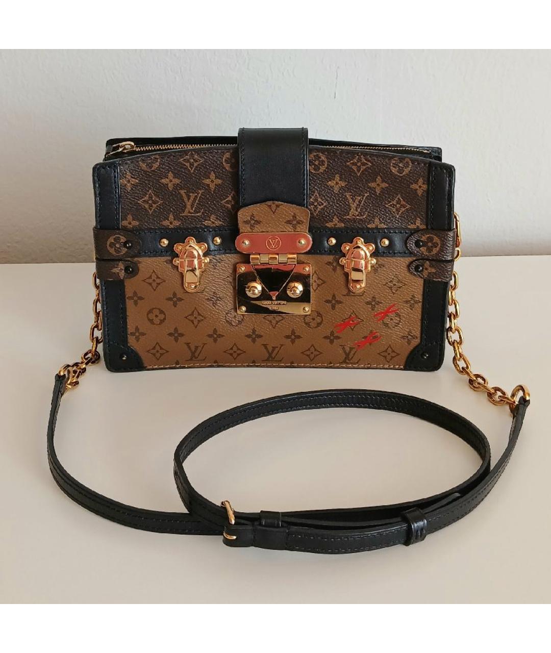 LOUIS VUITTON Коричневая сумка через плечо из канвы, фото 7