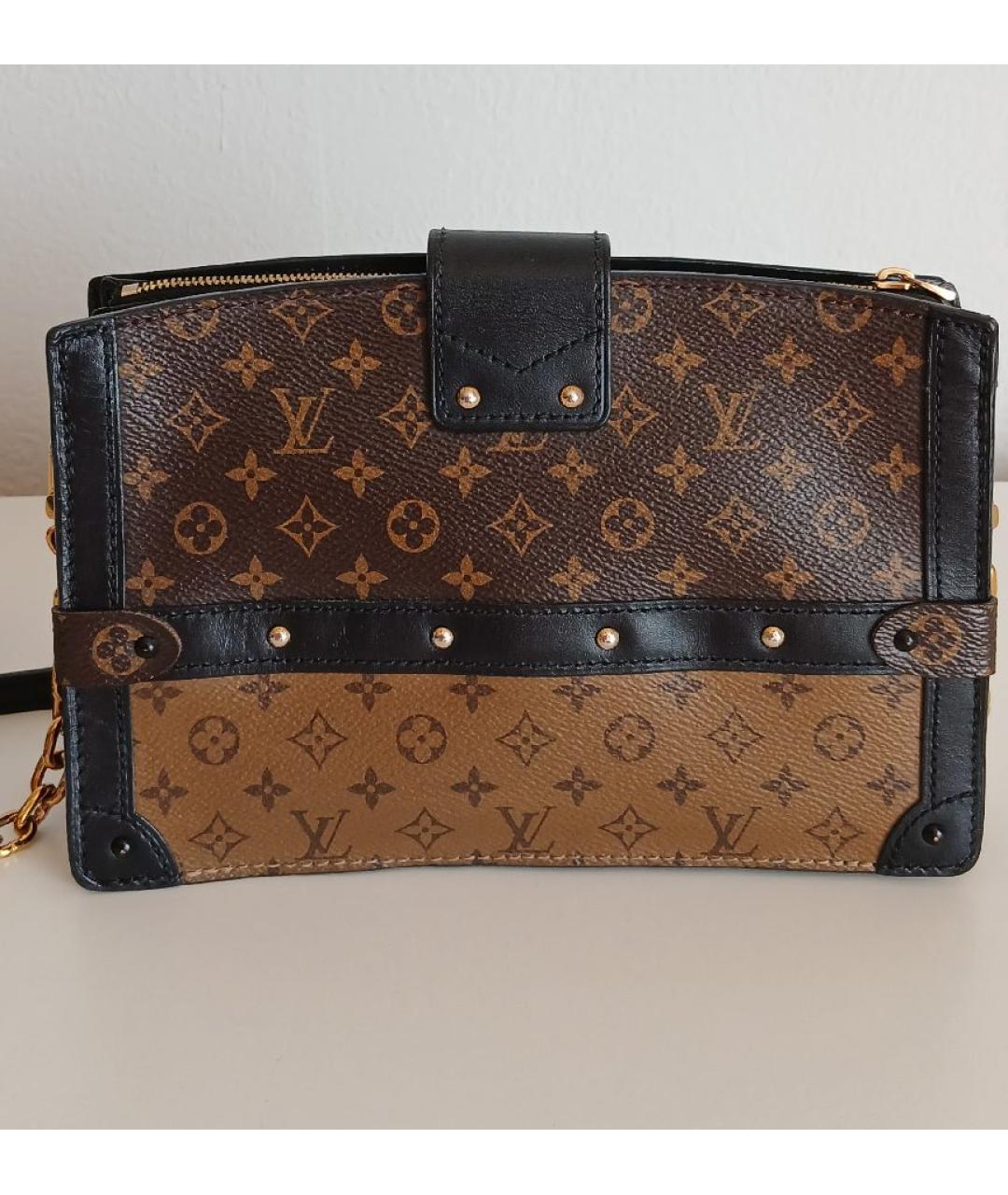 LOUIS VUITTON Коричневая сумка через плечо из канвы, фото 3