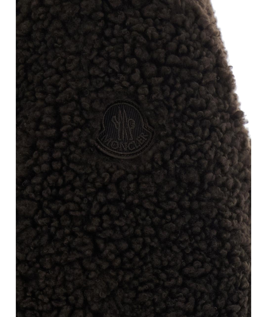MONCLER Коричневая полиэстеровая куртка, фото 3