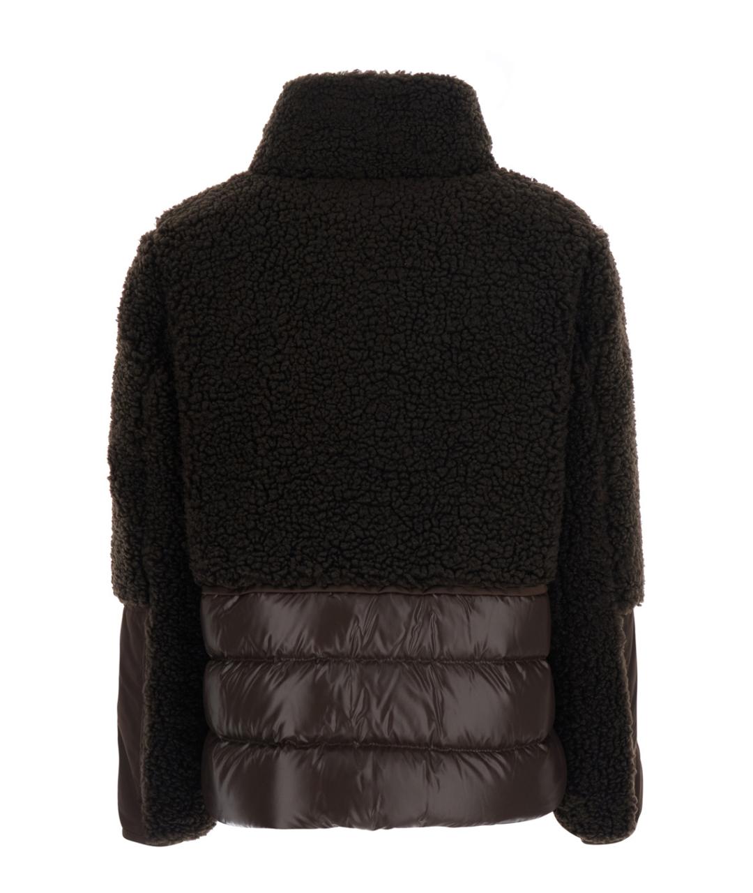 MONCLER Коричневая полиэстеровая куртка, фото 2