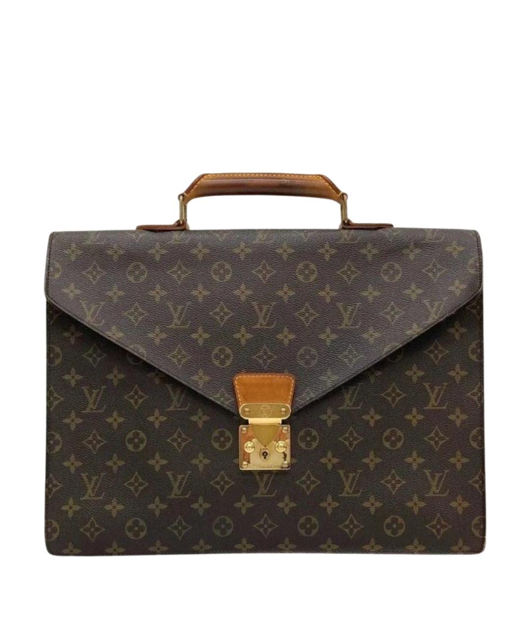 LOUIS VUITTON Коричневый портфель из канвы, фото 1