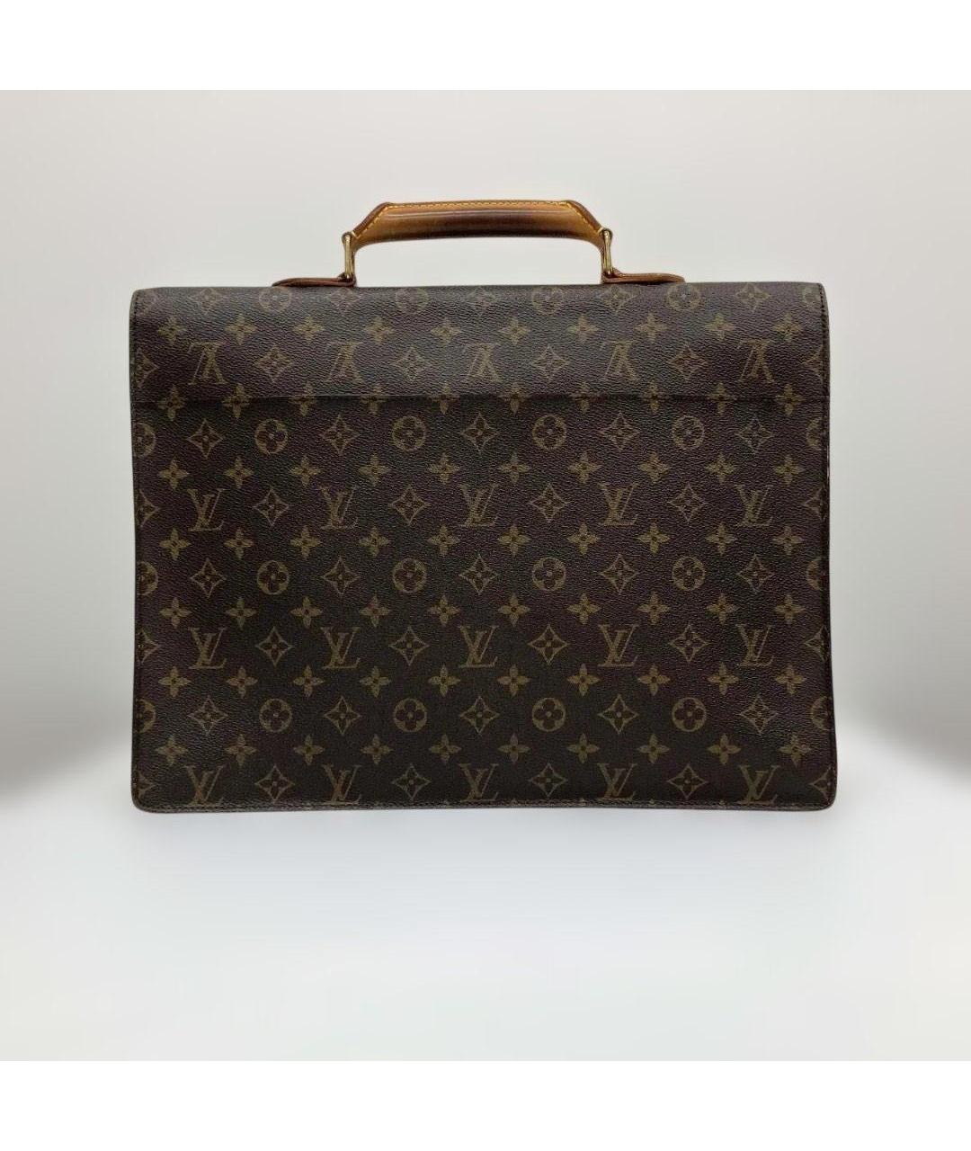 LOUIS VUITTON Коричневый портфель из канвы, фото 2