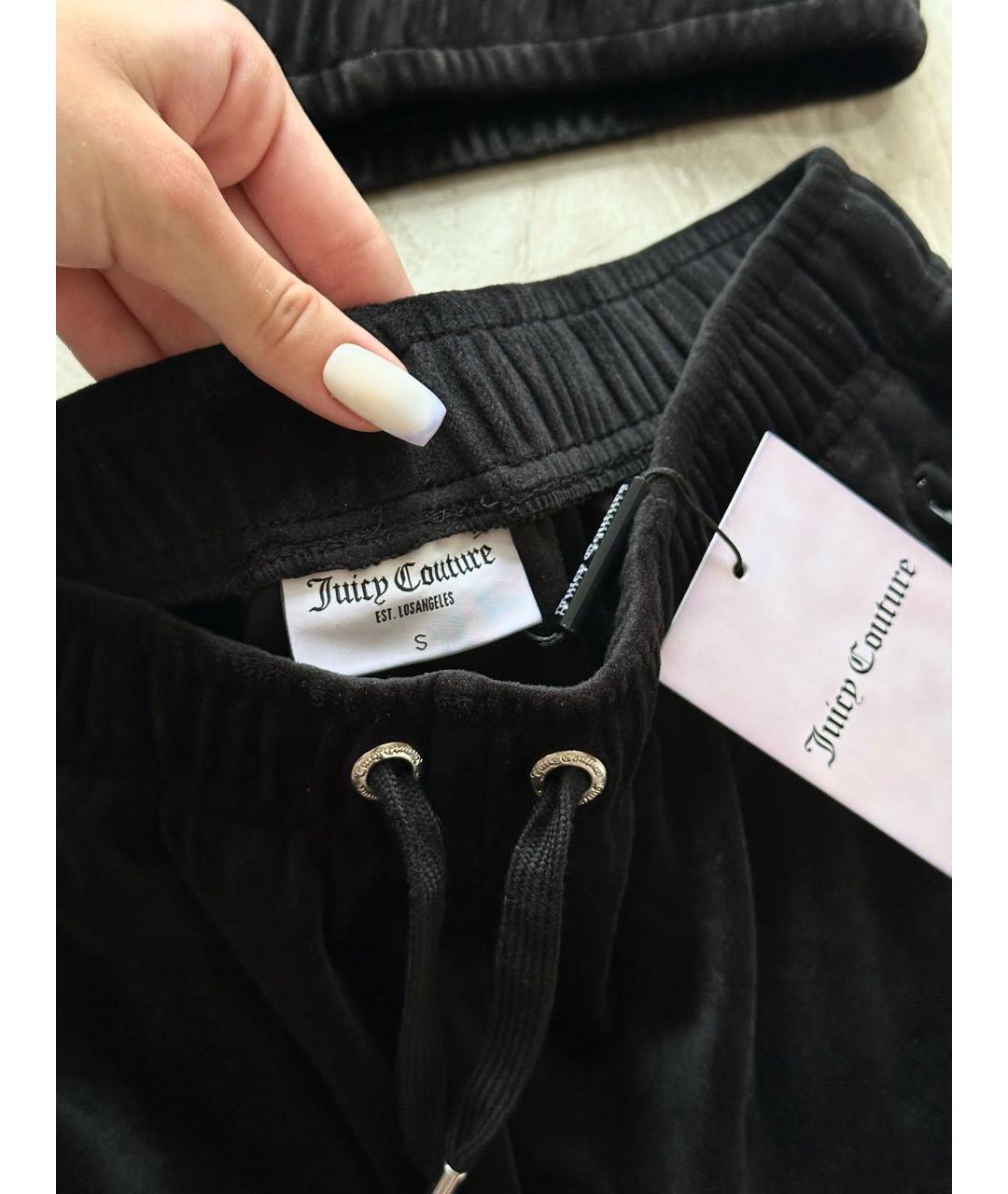 JUICY COUTURE Черный велюровый спортивные костюмы, фото 8
