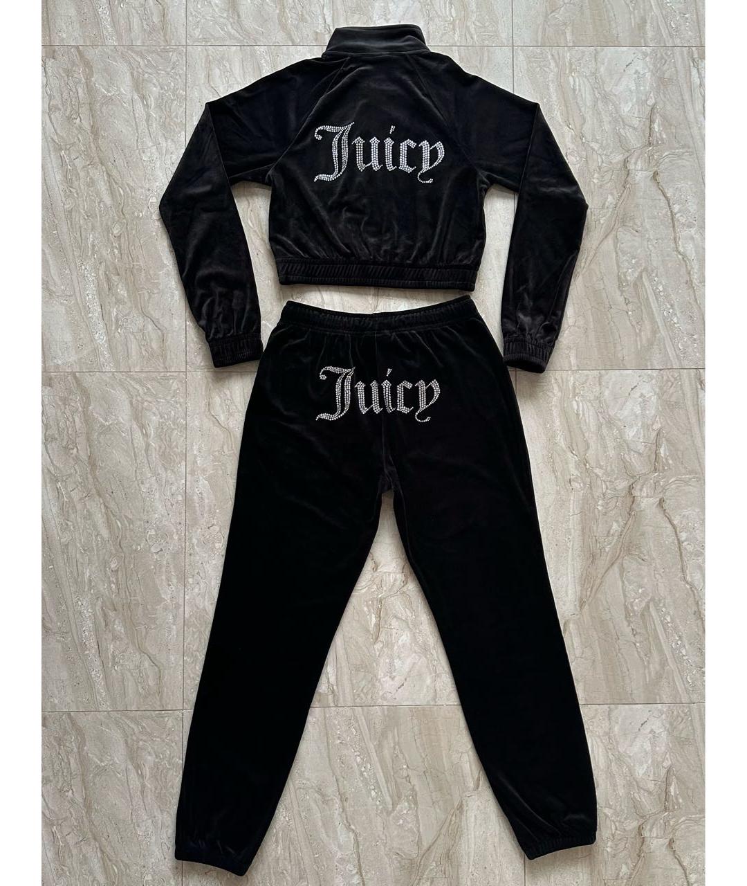 JUICY COUTURE Черный велюровый спортивные костюмы, фото 4