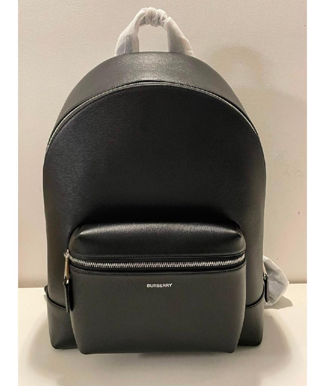 BURBERRY Черный кожаный рюкзак, фото 9
