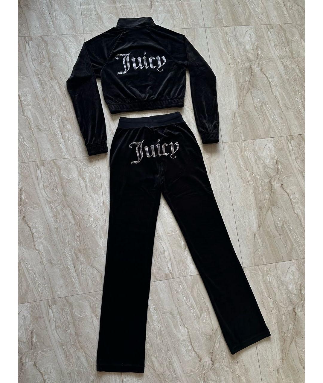 JUICY COUTURE Черный велюровый спортивные костюмы, фото 4