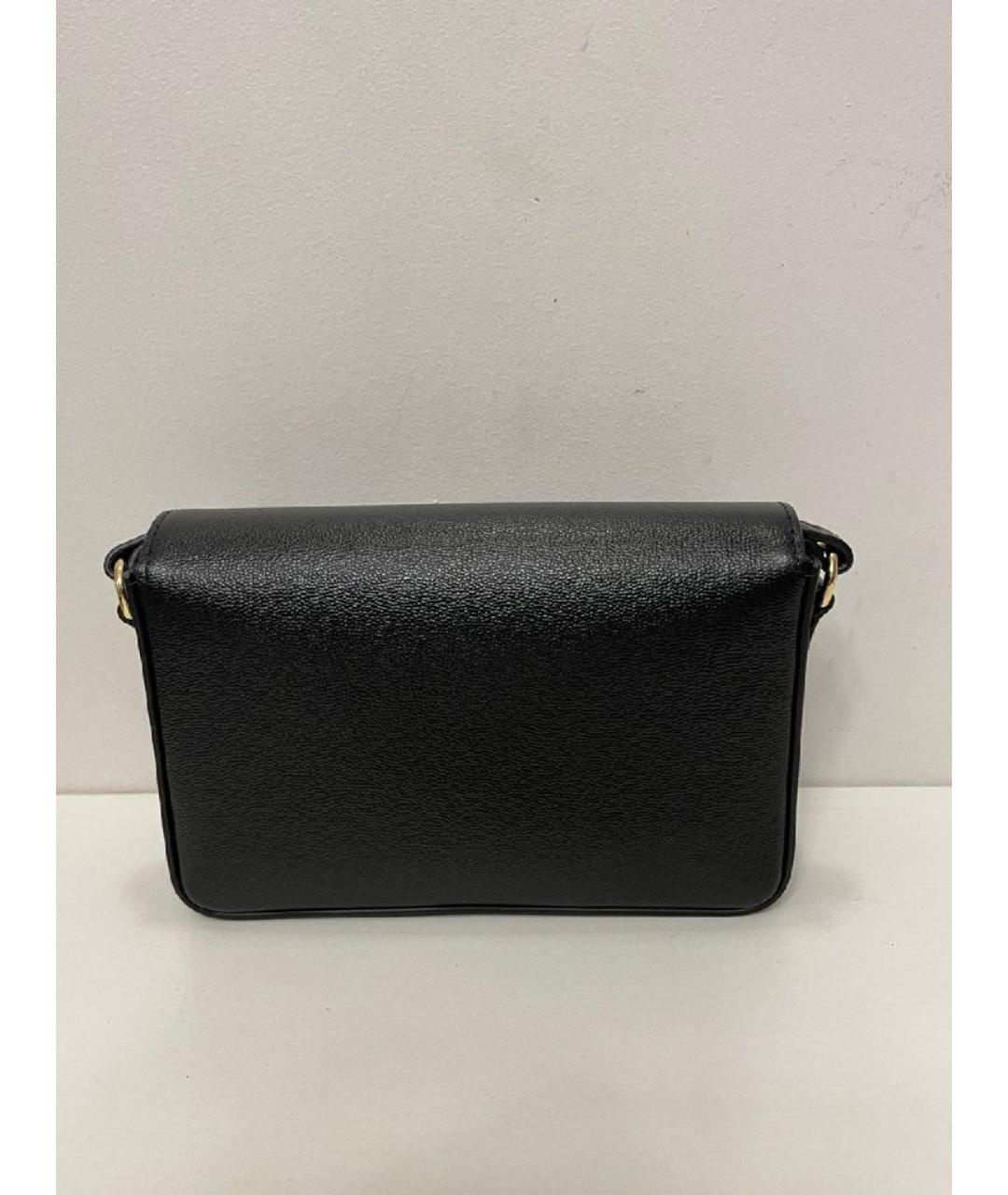 BURBERRY Черная кожаная сумка через плечо, фото 3