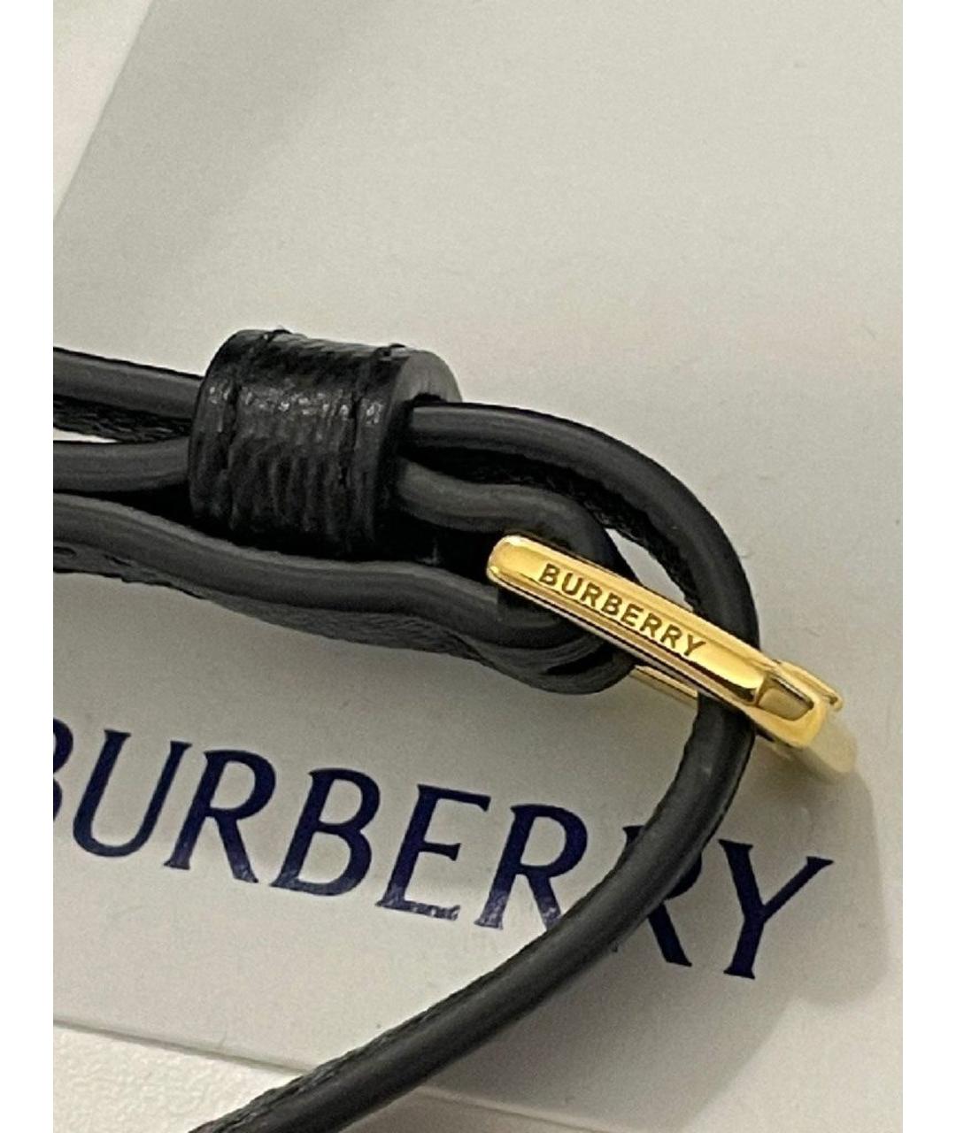 BURBERRY Черная кожаная сумка через плечо, фото 7