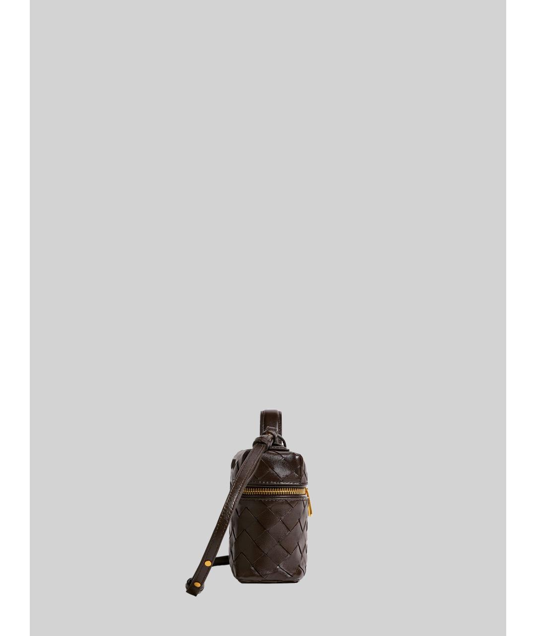 BOTTEGA VENETA Коричневая кожаная сумка через плечо, фото 2
