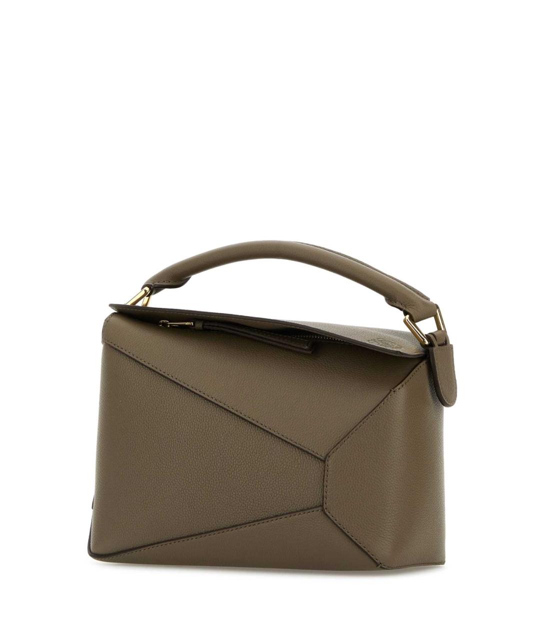 LOEWE Коричневая кожаная сумка через плечо, фото 2