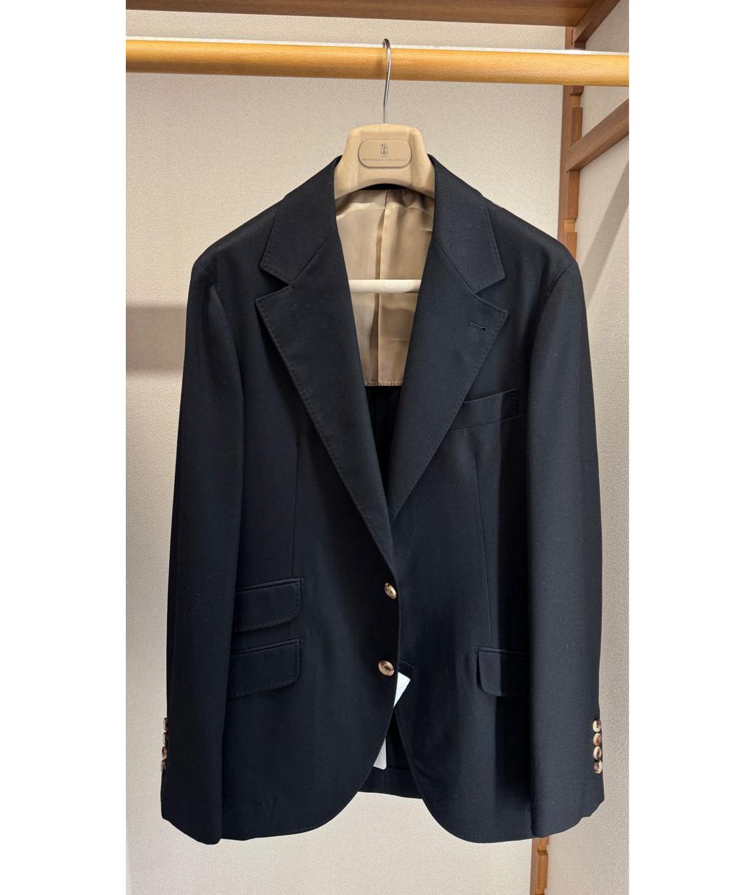 BRUNELLO CUCINELLI Черный классический костюм, фото 6