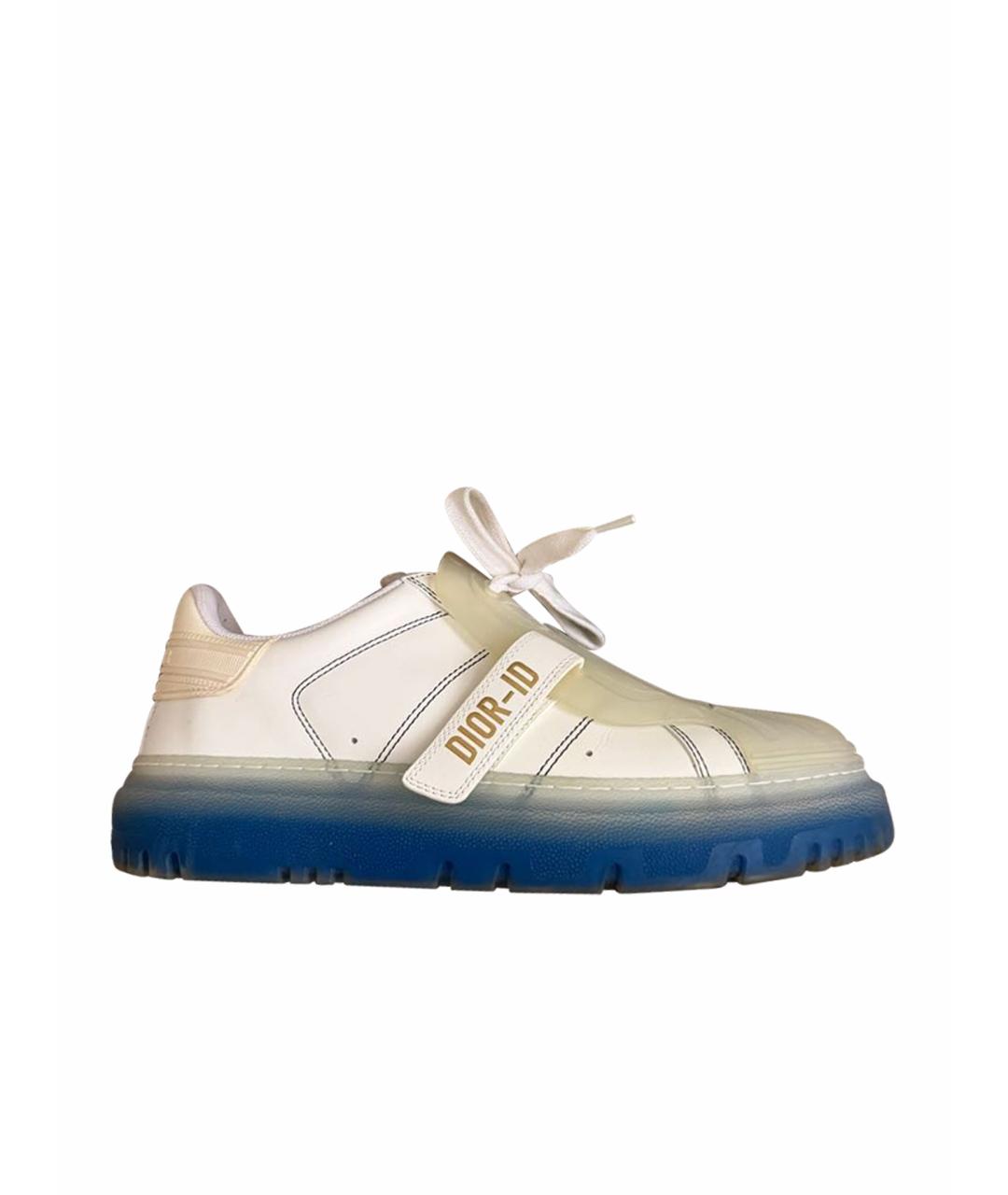 CHRISTIAN DIOR Белые кожаные кеды, фото 1