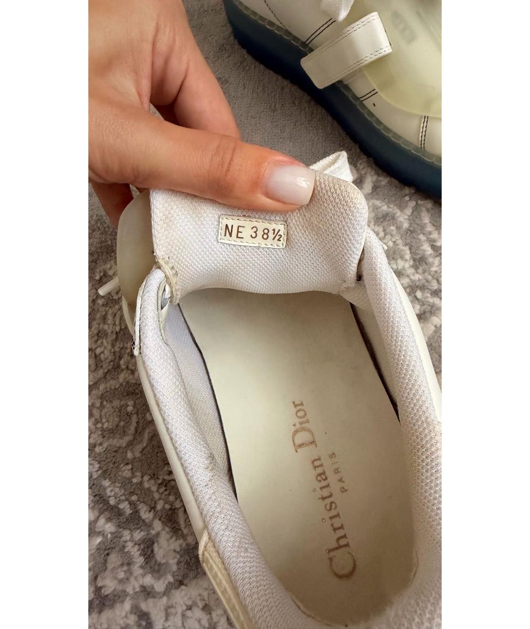 CHRISTIAN DIOR Белые кожаные кеды, фото 3