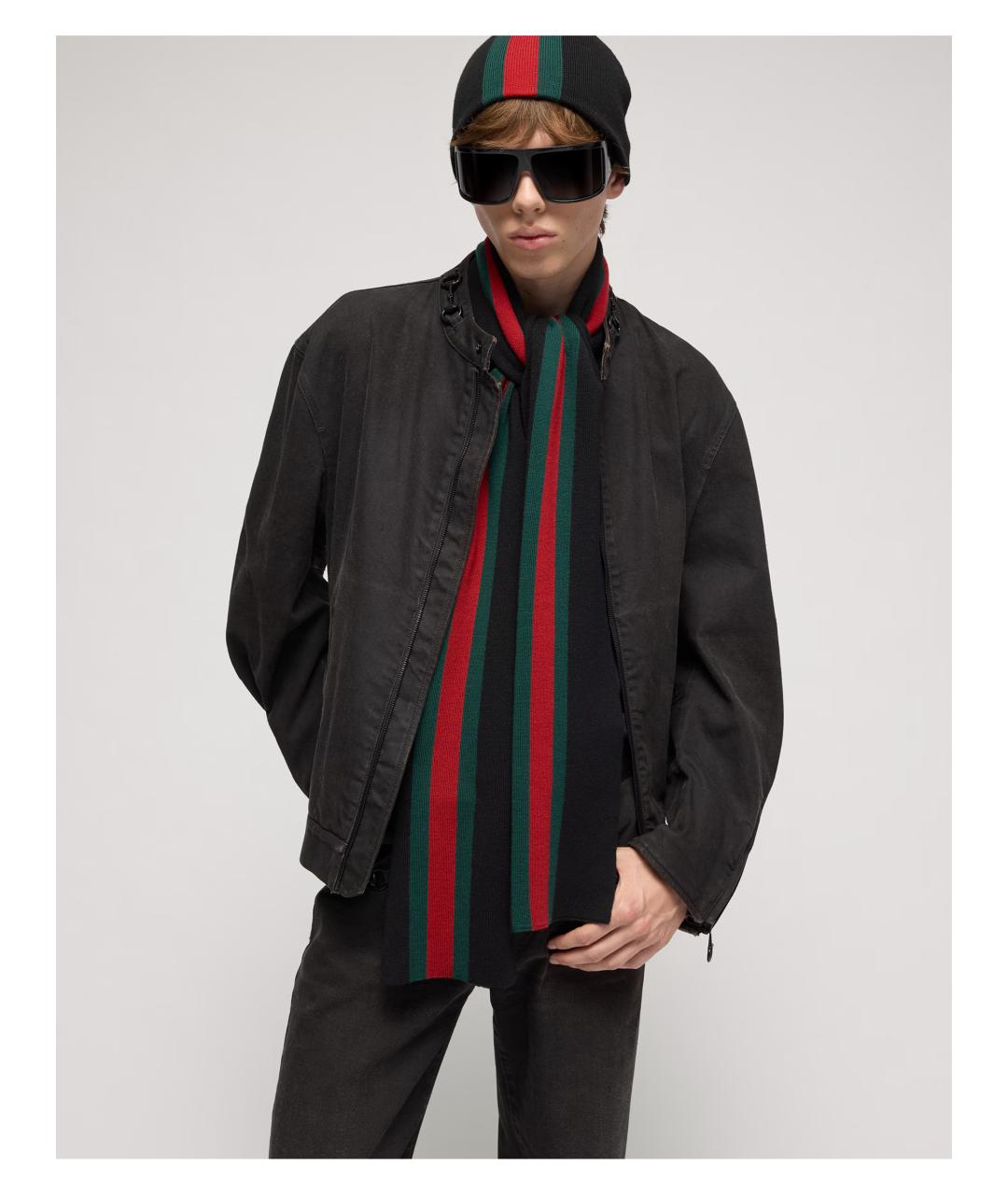 GUCCI Мульти шерстяной шарф, фото 2