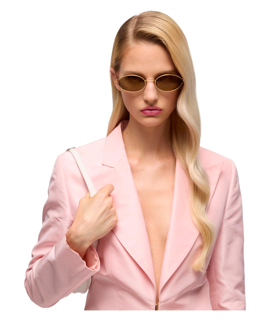 GUCCI Золотые солнцезащитные очки, фото 2