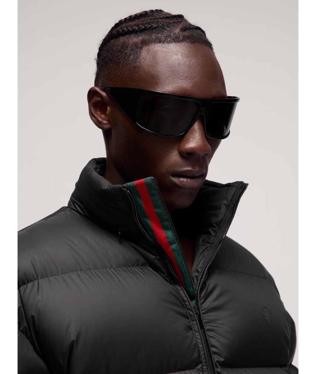 GUCCI Черный полиэстеровый пуховик, фото 4