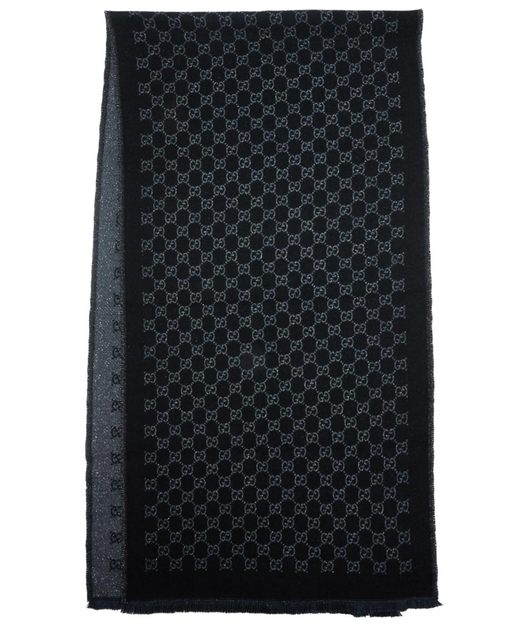 GUCCI Черный шарф, фото 1