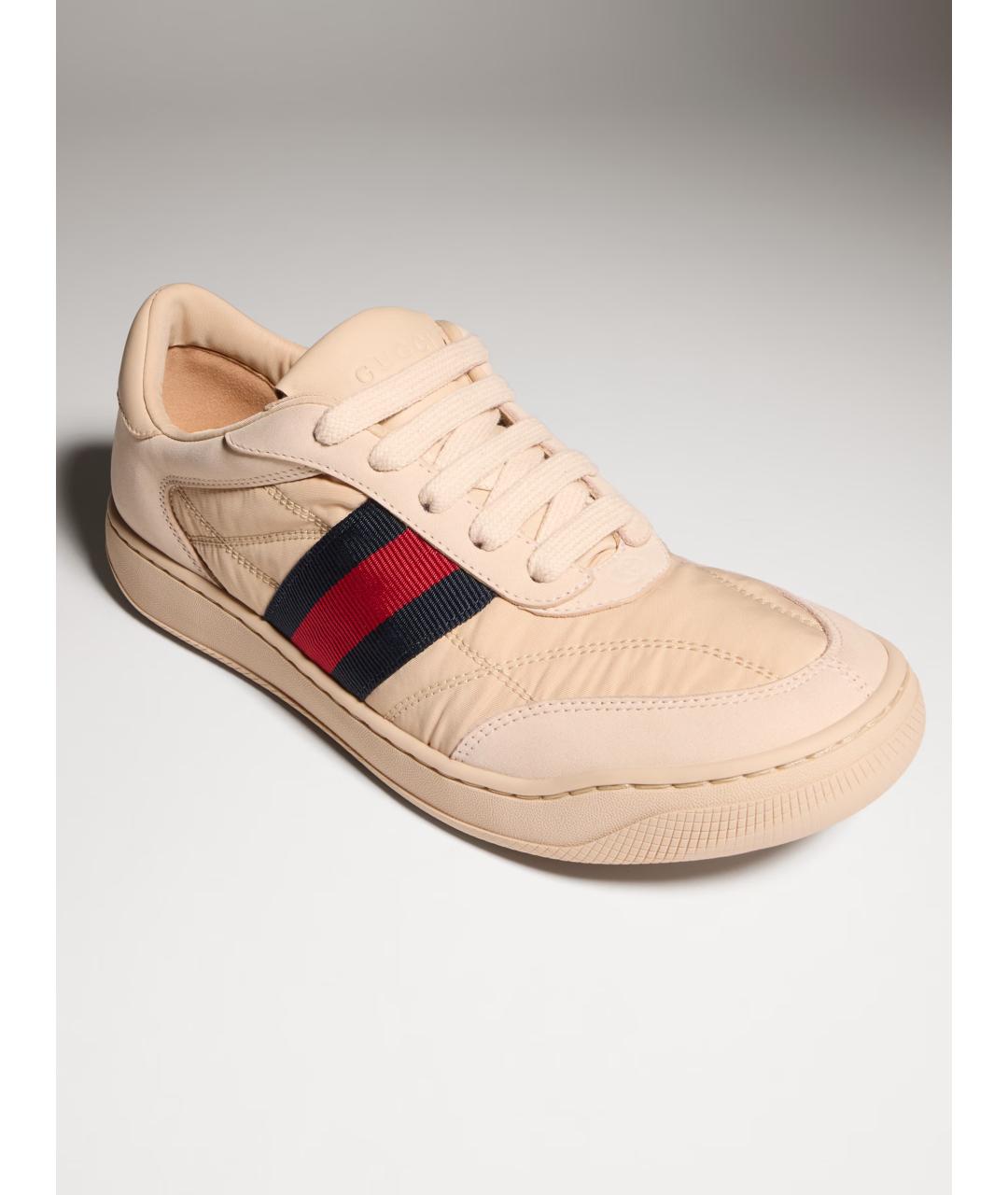 GUCCI Розовые текстильные кроссовки, фото 2