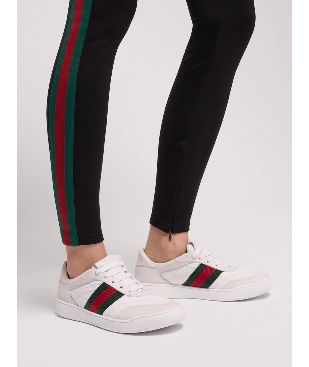 GUCCI Белые текстильные кроссовки, фото 3