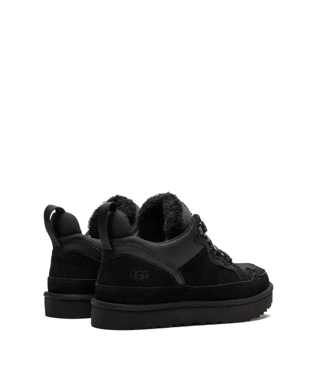 UGG Черные кожаные низкие кроссовки / кеды, фото 3