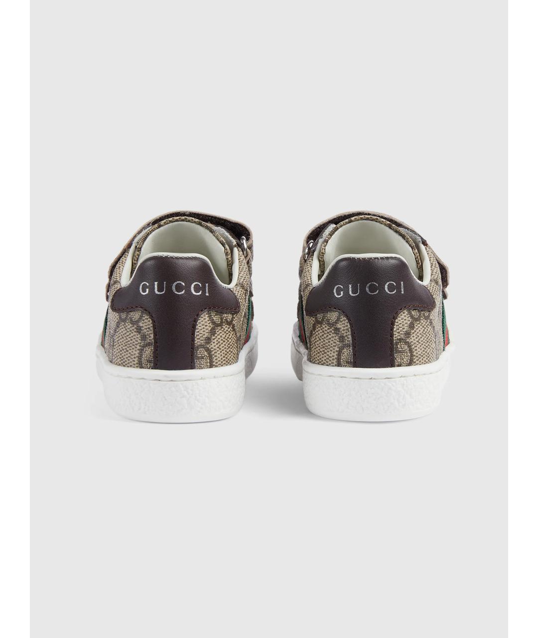 GUCCI Бежевые кеды, фото 4