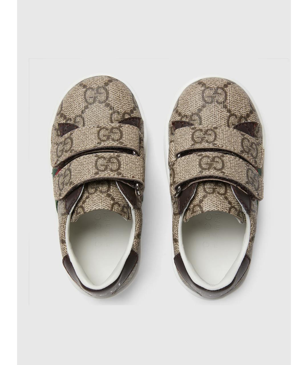 GUCCI Бежевые кеды, фото 3