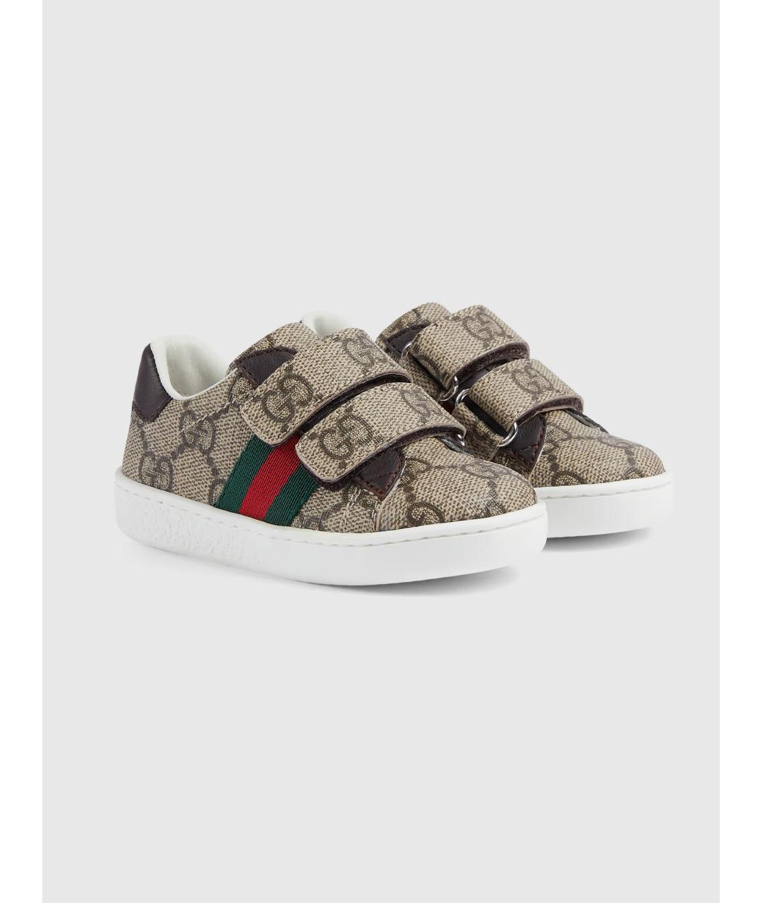 GUCCI Бежевые кеды, фото 2