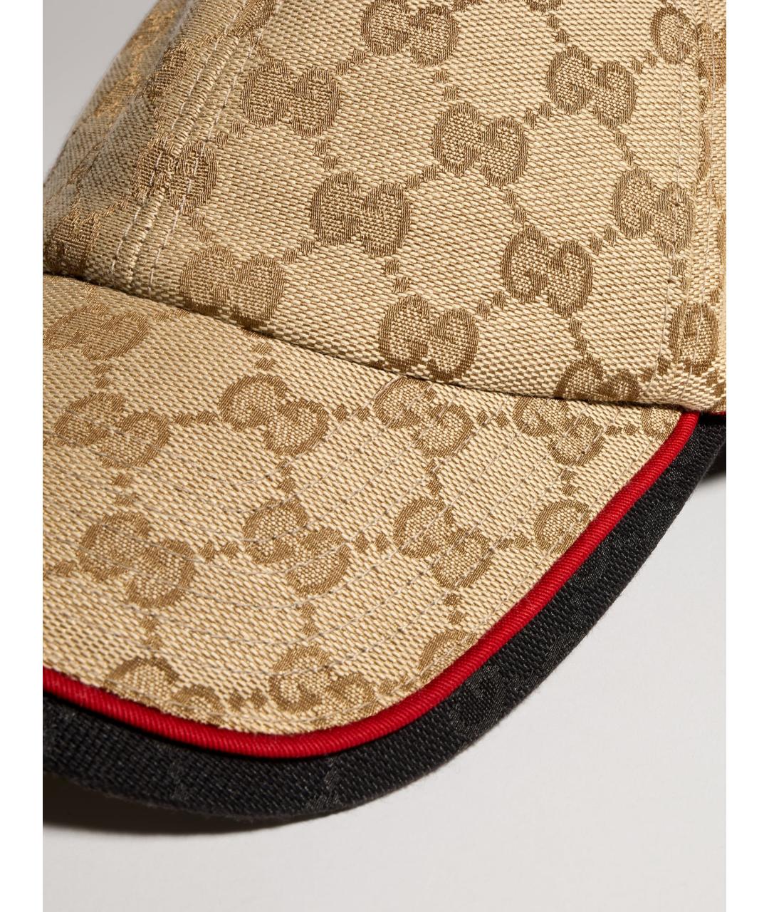 GUCCI Бежевая синтетическая кепка/бейсболка, фото 4