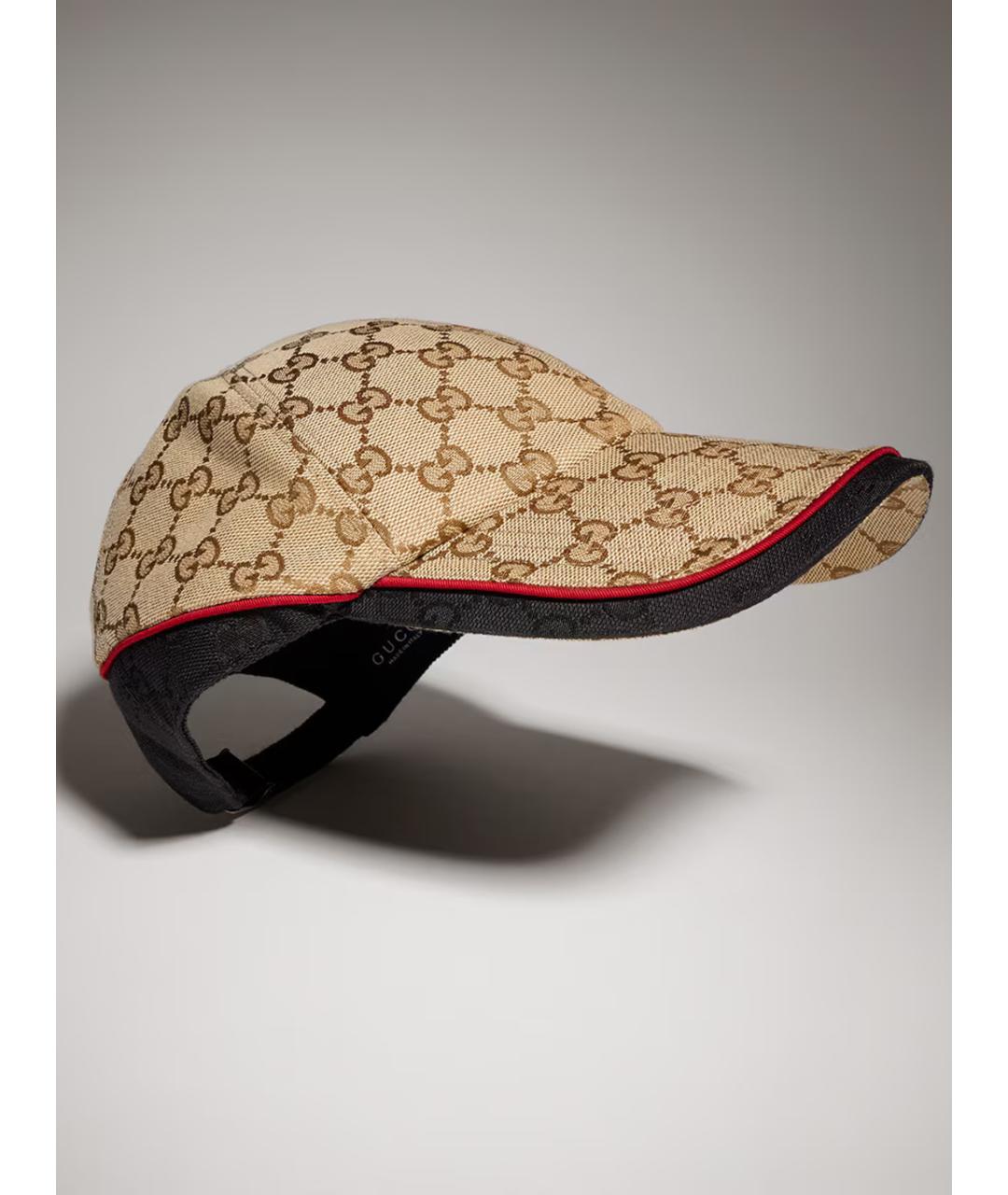 GUCCI Бежевая синтетическая кепка/бейсболка, фото 6