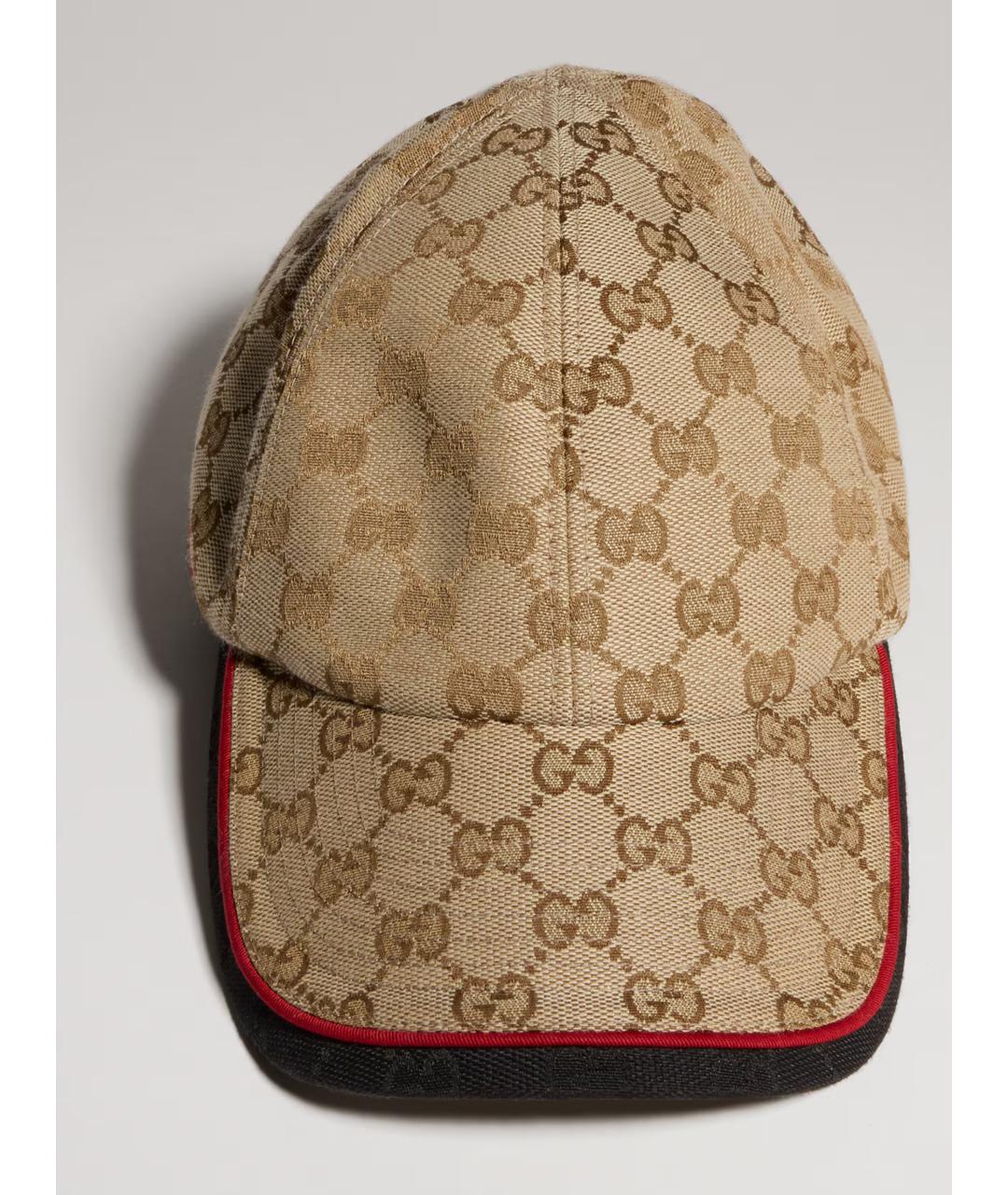 GUCCI Бежевая синтетическая кепка/бейсболка, фото 5