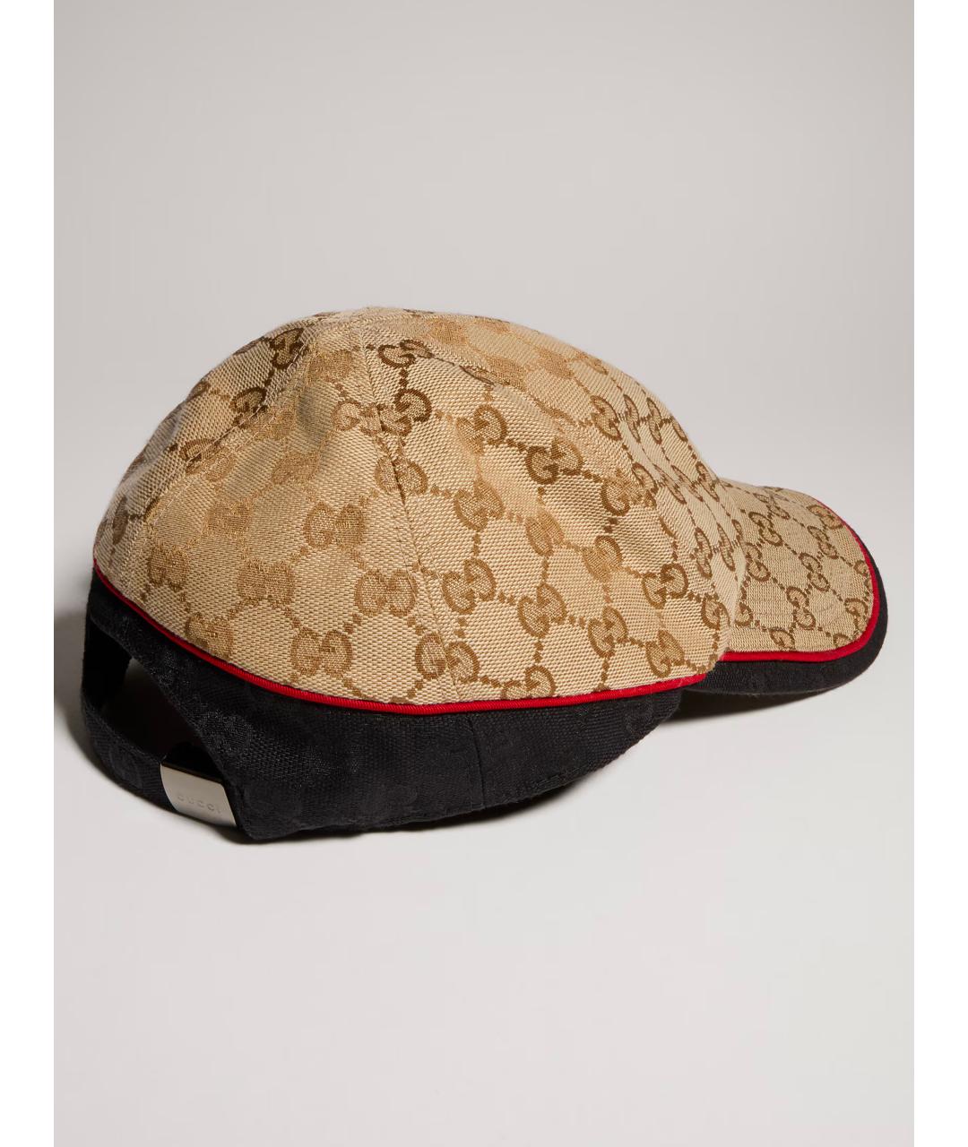 GUCCI Бежевая синтетическая кепка/бейсболка, фото 3