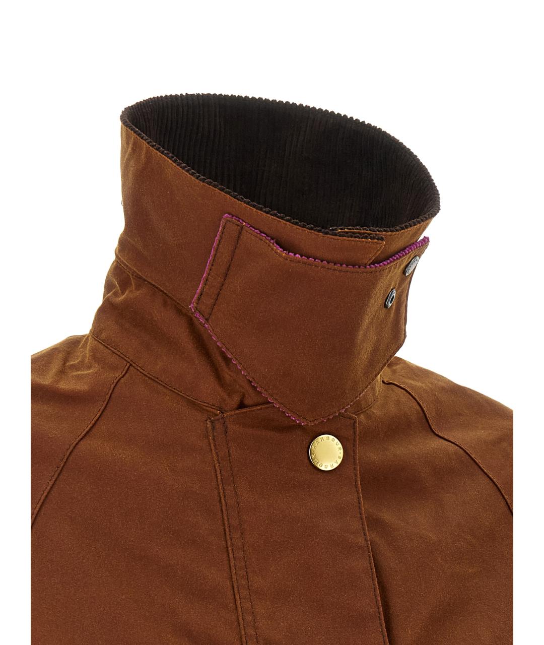 BARBOUR Коричневая хлопковая куртка, фото 4
