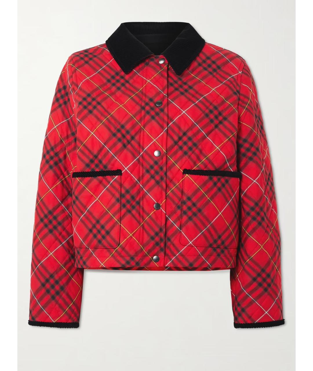 BURBERRY Красная хлопковая куртка, фото 10