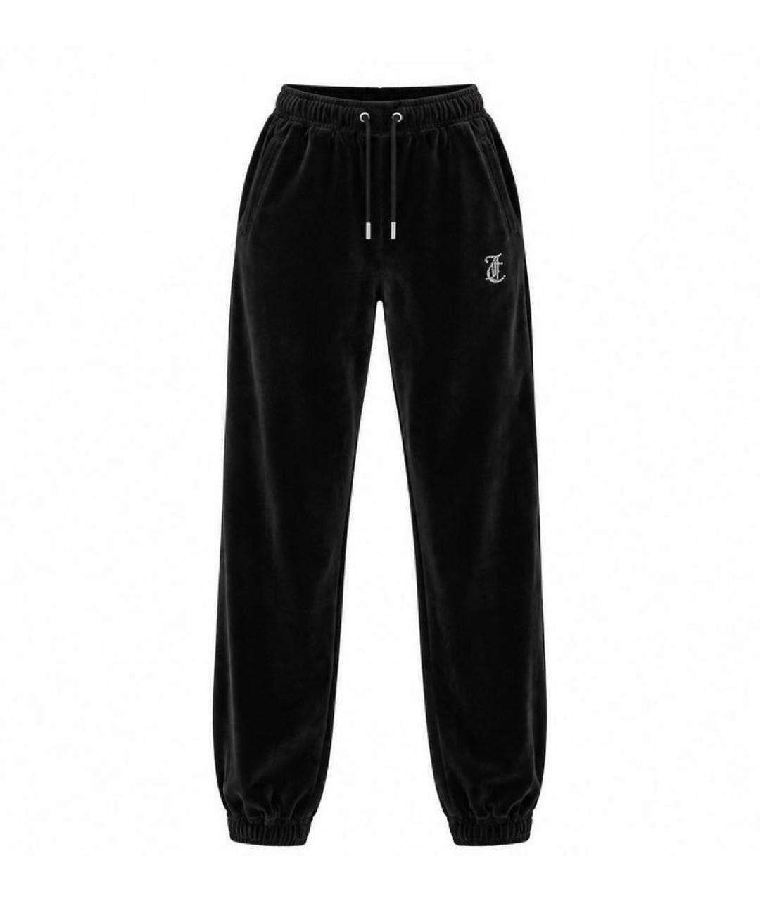JUICY COUTURE Черные велюровые спортивные брюки и шорты, фото 1