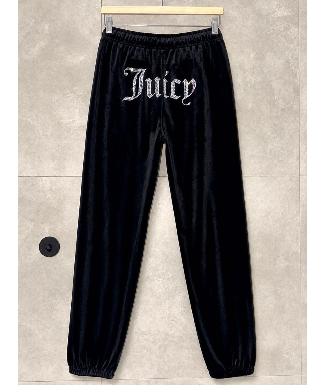 JUICY COUTURE Черные велюровые спортивные брюки и шорты, фото 3