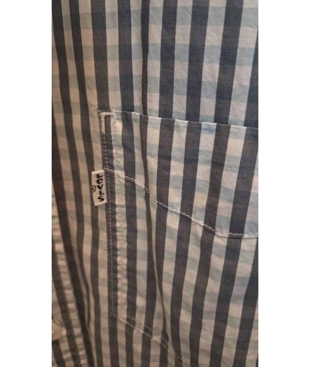 LEVI'S Голубая хлопковая кэжуал рубашка, фото 4
