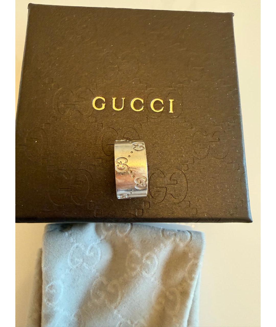 GUCCI Белое кольцо из белого золота, фото 4