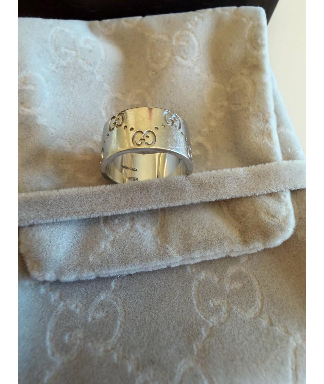 GUCCI Белое кольцо из белого золота, фото 2