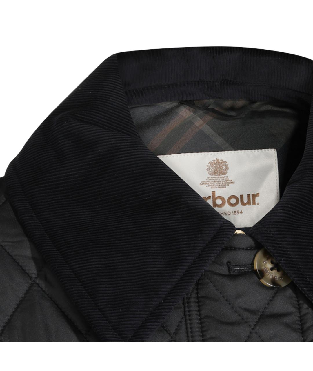BARBOUR Черная полиэстеровая куртка, фото 4