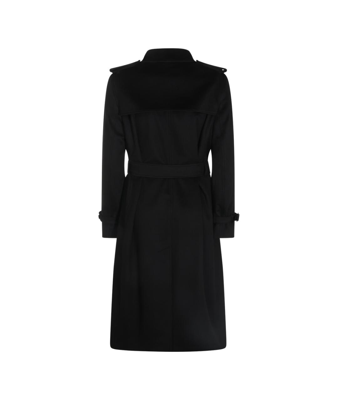 BURBERRY Черное шерстяное пальто, фото 2